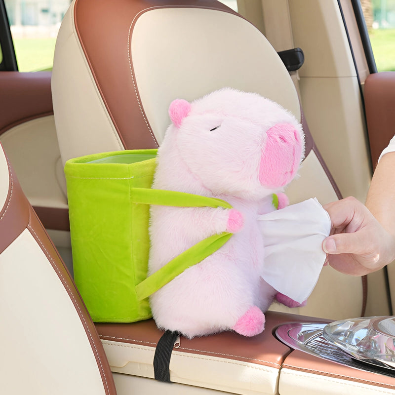 cute cartoon car tissue and trash holder - MRSLM