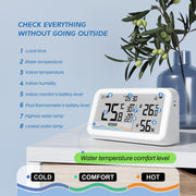 solar floating pool thermometer, view 6 - MRSLM