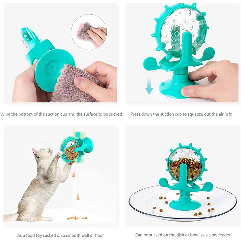 windmill turntable pet puzzle toy, view 9 - MRSLM