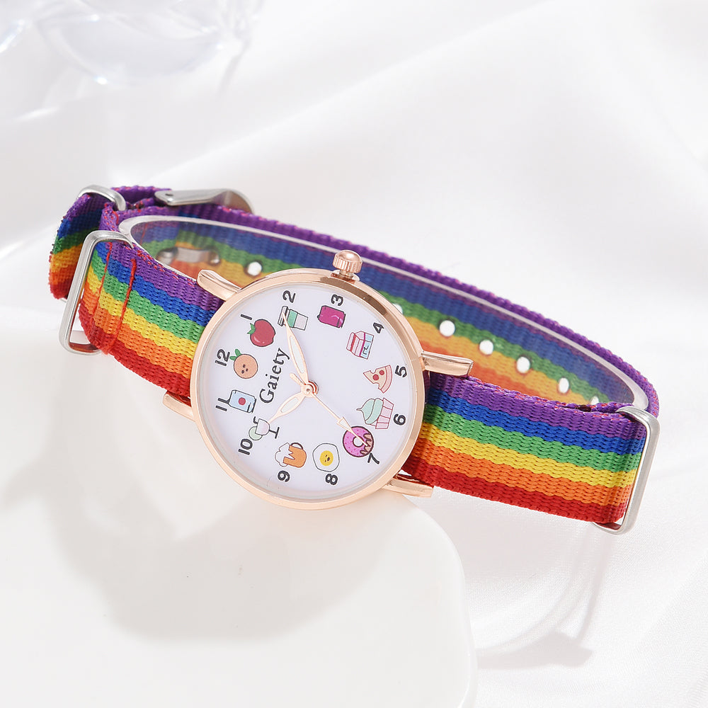 Fashion Rainbow Quartz Women's Wristwatch