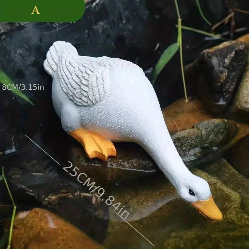 duck figurine sculpture, view 2 - MRSLM