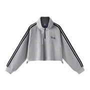 waffle knit sweatshirt, view 2 - MRSLM