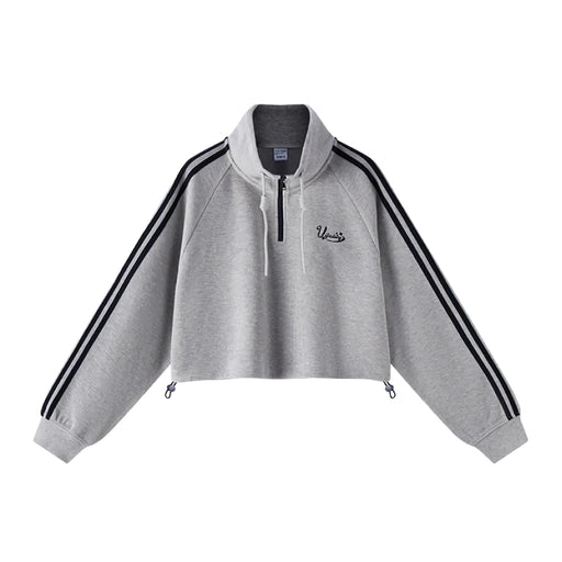 waffle knit sweatshirt, view 2 - MRSLM