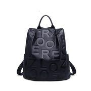 genuine leather women's backpack, view 5 - MRSLM