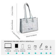 large capacity gradient weave tote bag, view 6 - MRSLM