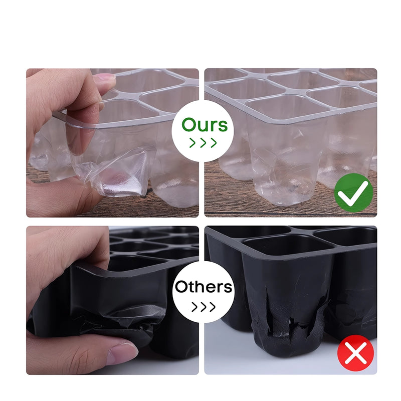 12-cell seedling tray with humidity dome, view 9 - MRSLM