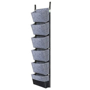 wall-mounted 6-pocket vertical garden planter, view 2 - MRSLM
