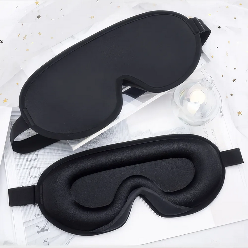 Seiden-3D-konturierte Schlafmaske