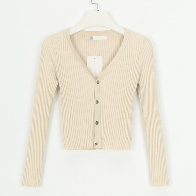 slim fit cardigan sweater for women, view 11 - MRSLM