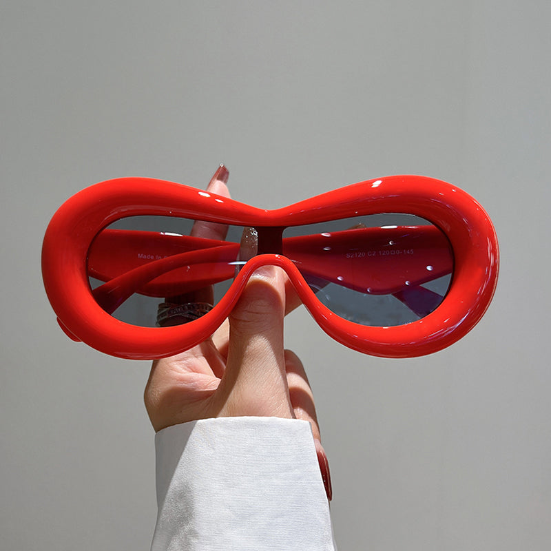 retro oval sunglasses, view 7 - MRSLM