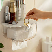 wall-mounted tissue box and storage dispenser, view 7 - MRSLM