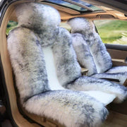 Sheepskin wool car seat cushion, view 5 - MRSLM