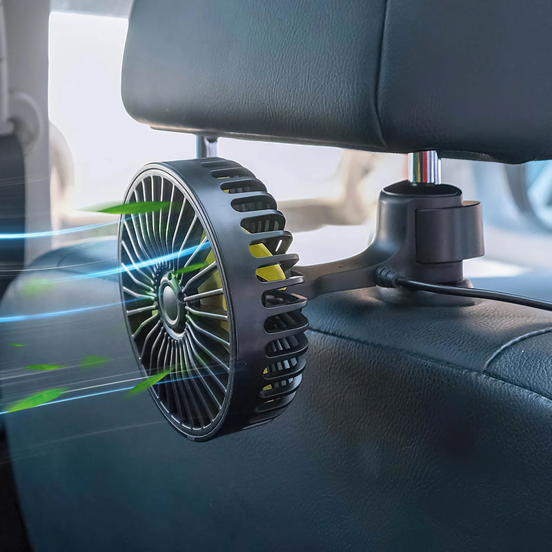 Portable USB car fan cooler, view 2 - MRSLM