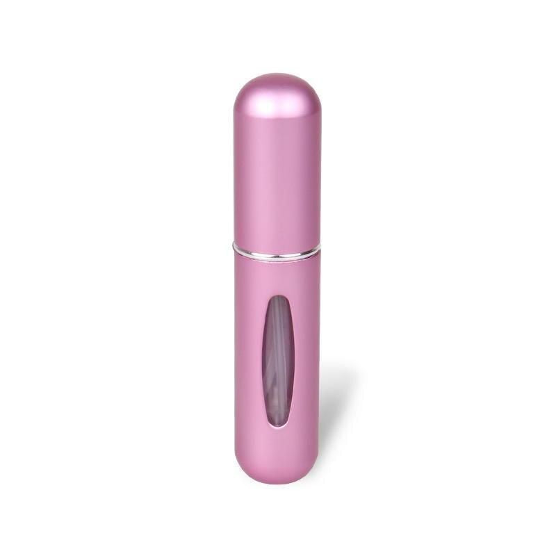Atomizador de perfume portátil, compacto e elegante - Mini frasco de alumínio com spray, ideal para viagens.