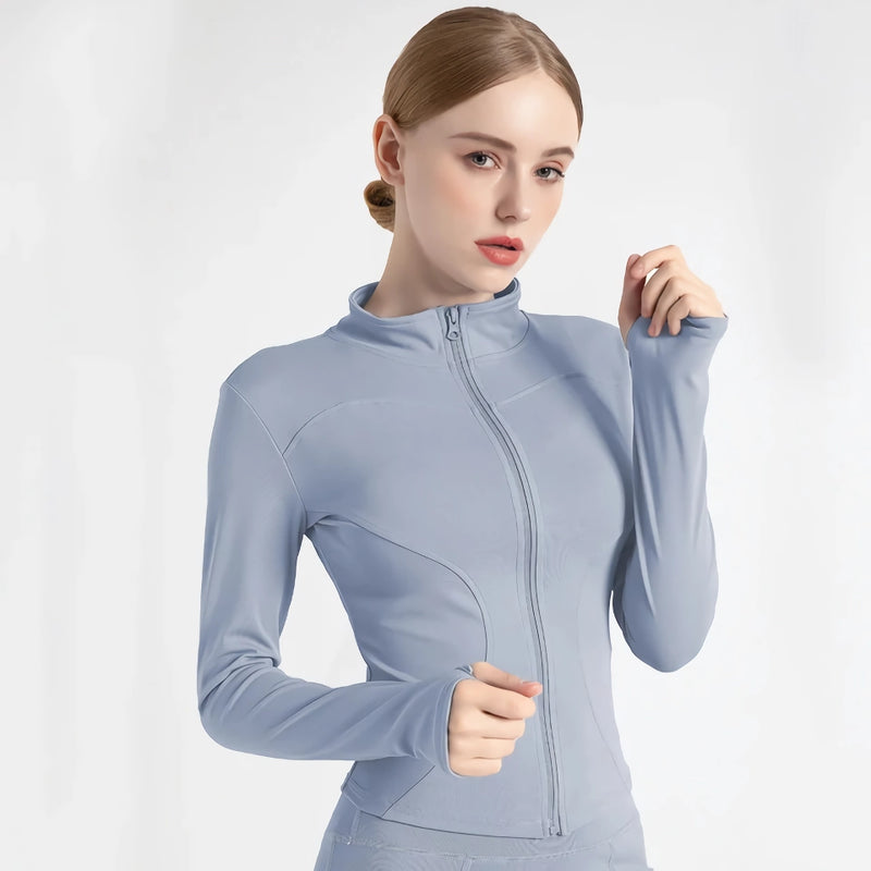 women's quick-dry yoga jacket, view 9 - MRSLM