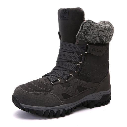 Women's velvet-lined lace-up ankle boots - MRSLM