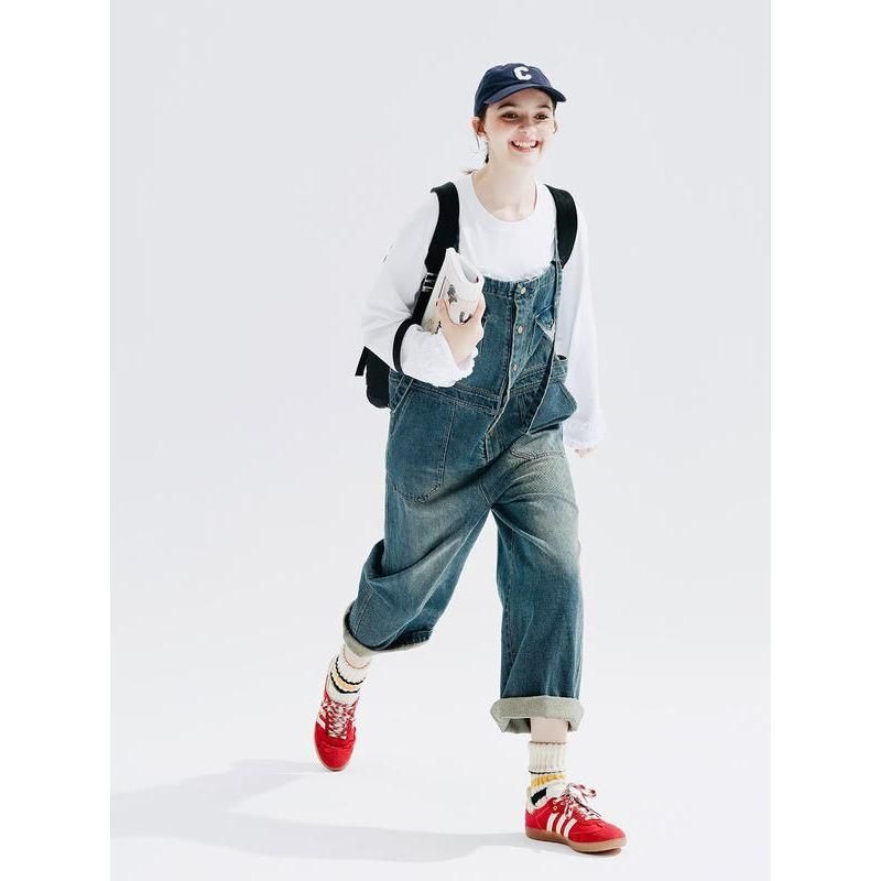 Lässige Jeans-Latzhose für Damen
