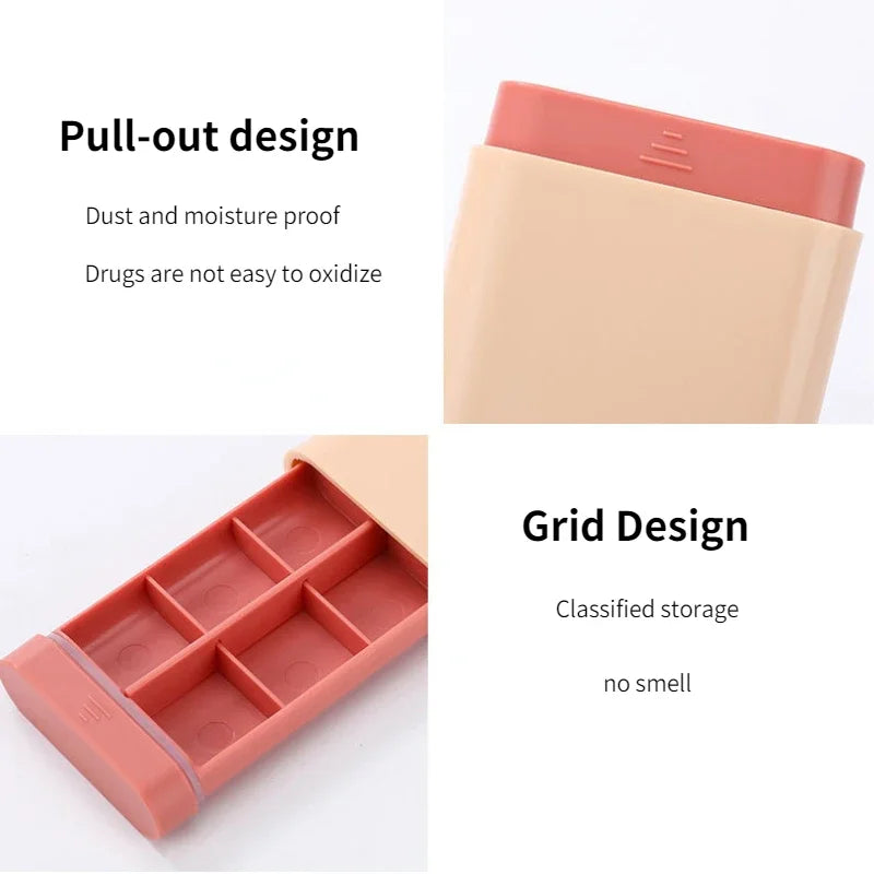 compact travel pill organizer, view 10 - MRSLM