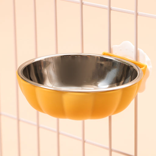 hanging stainless steel pet bowl, view 2 - MRSLM