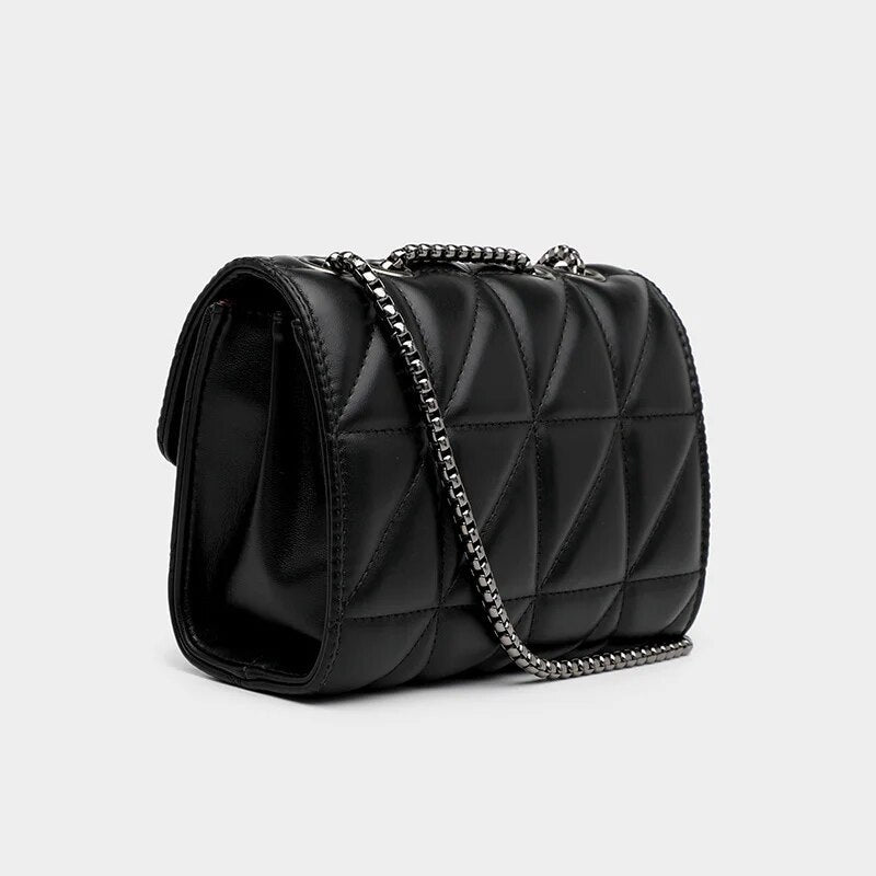 chic PU leather chain shoulder bag, view 8 - MRSLM