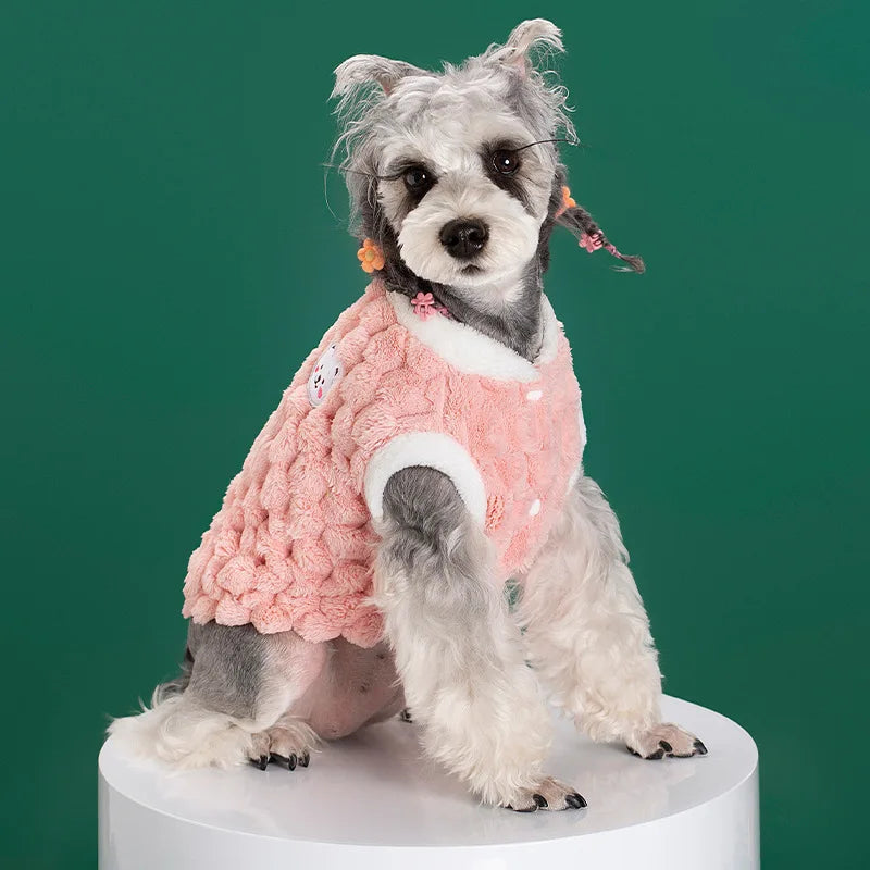 Colete de lã quente para cães