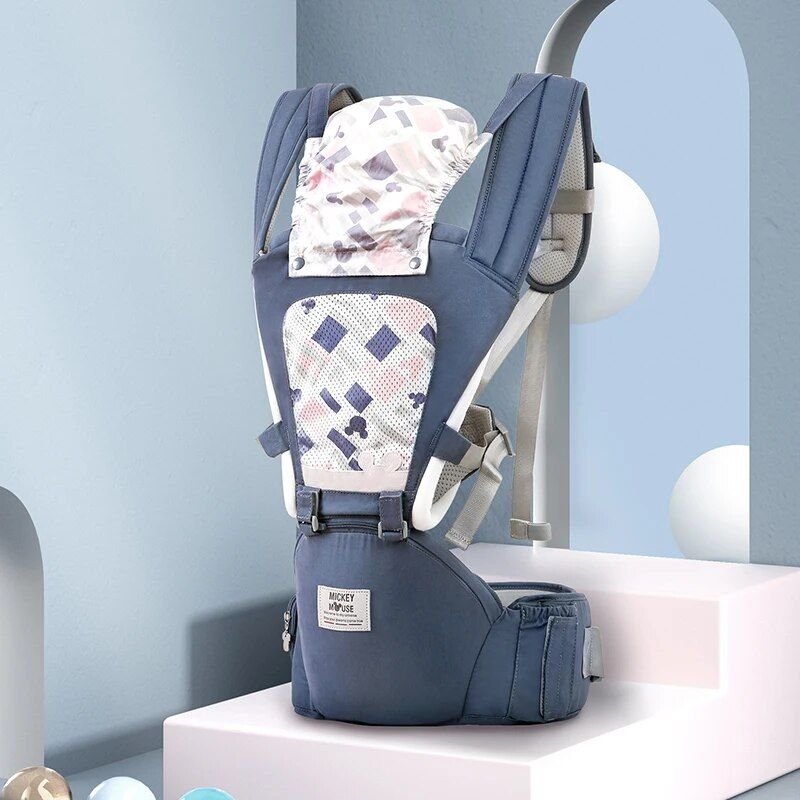 Versatile Baby Carrier with Hip Seat, Breathable & Adjustable Strap