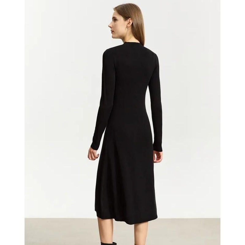 Elegantes A-Linien-Strickkleid für den Herbst
