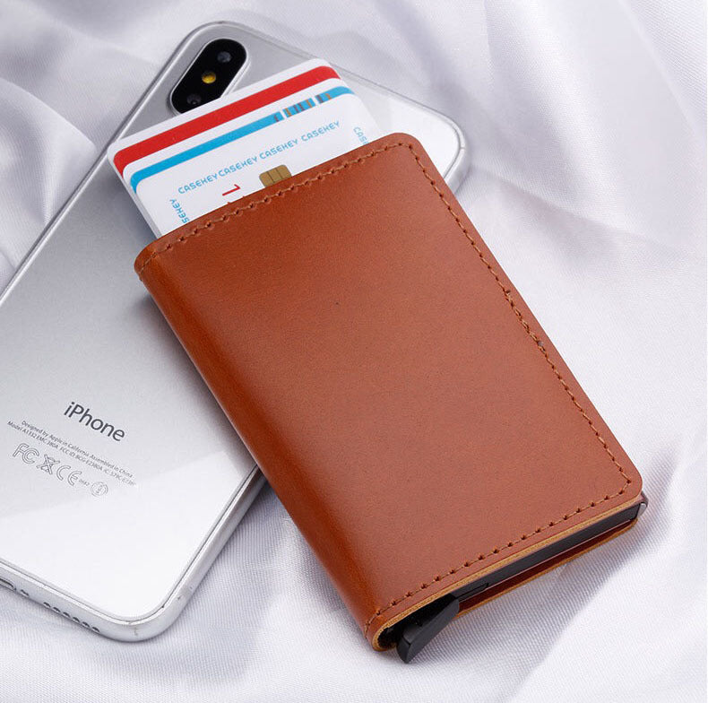 rfid blocking card wallet, view 5 - MRSLM