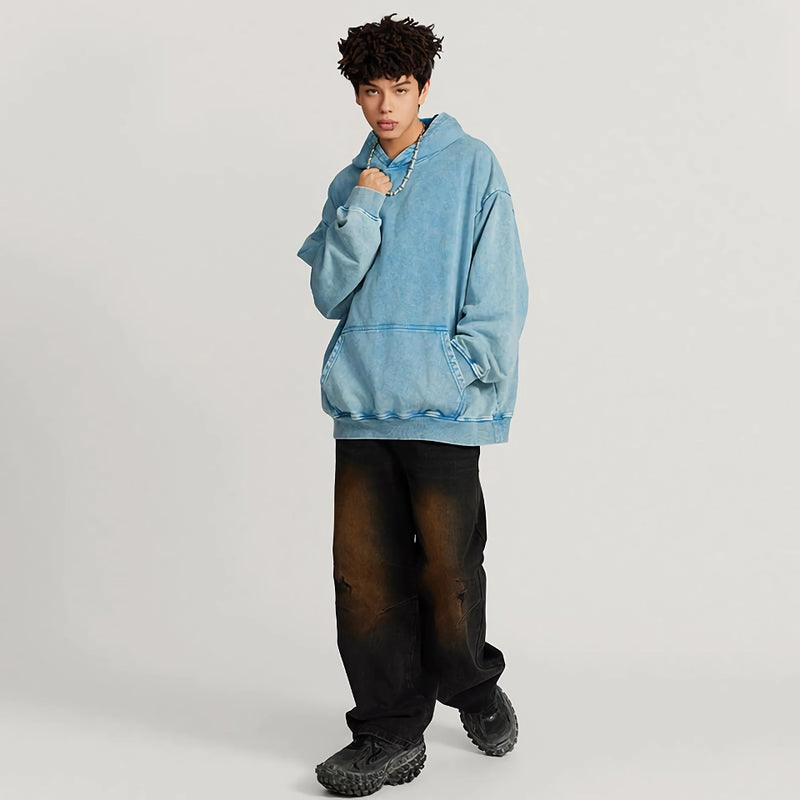 Moletom masculino oversized Y2K