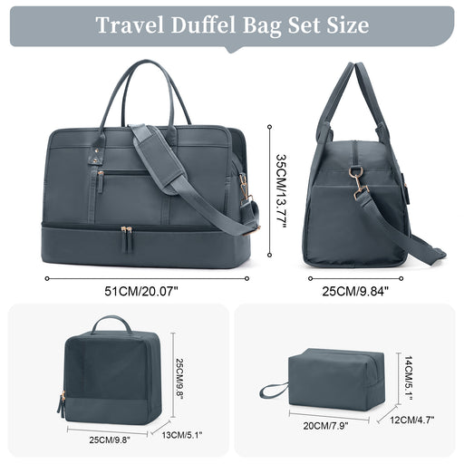 Women's large travel tote bag set, view 6 - MRSLM