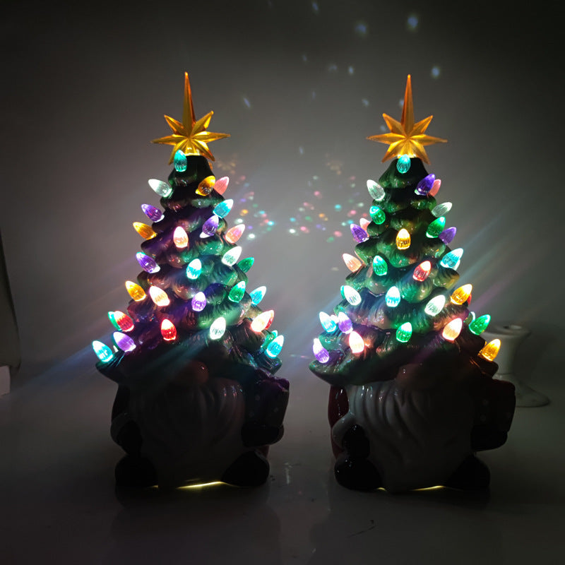 Battery light-up resin dwarf lantern, view 4 - MRSLM