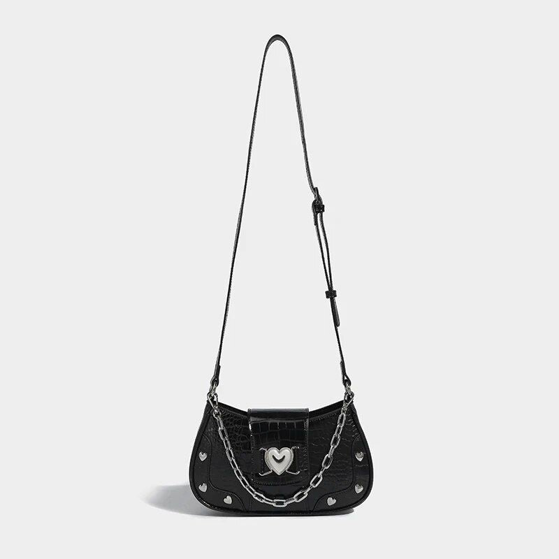 punk chain underarm purse, view 7 - MRSLM