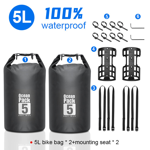 waterproof bike fork bag, view 2 - MRSLM
