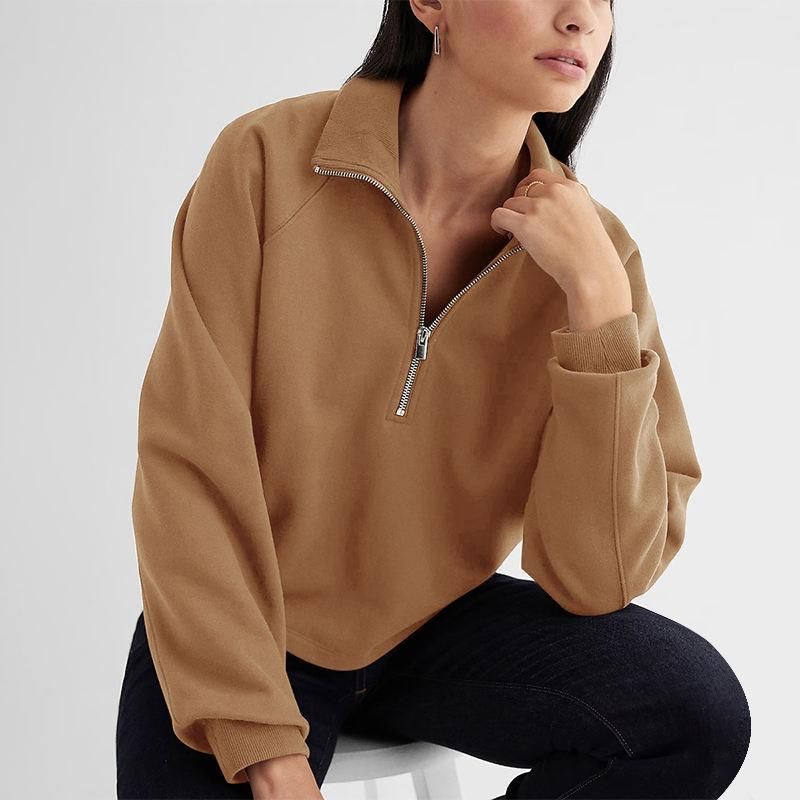 Cozy Autumn Fleece Zip-Up Hoodie