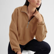 fleece zip-up hoodie for women, view 6 - MRSLM