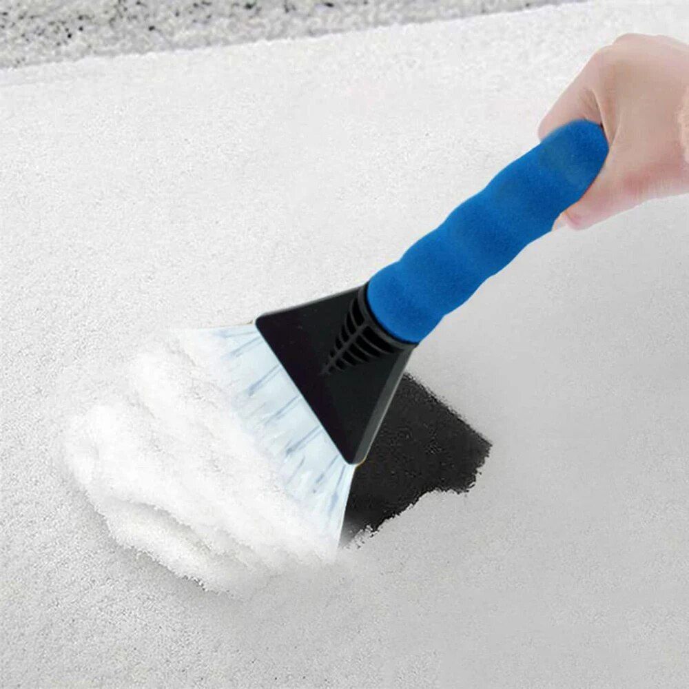 Quick Clean Ice Scraper & Snow Brush for Cars