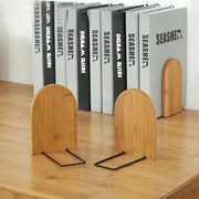 bamboo desktop organizer and bookend - MRSLM