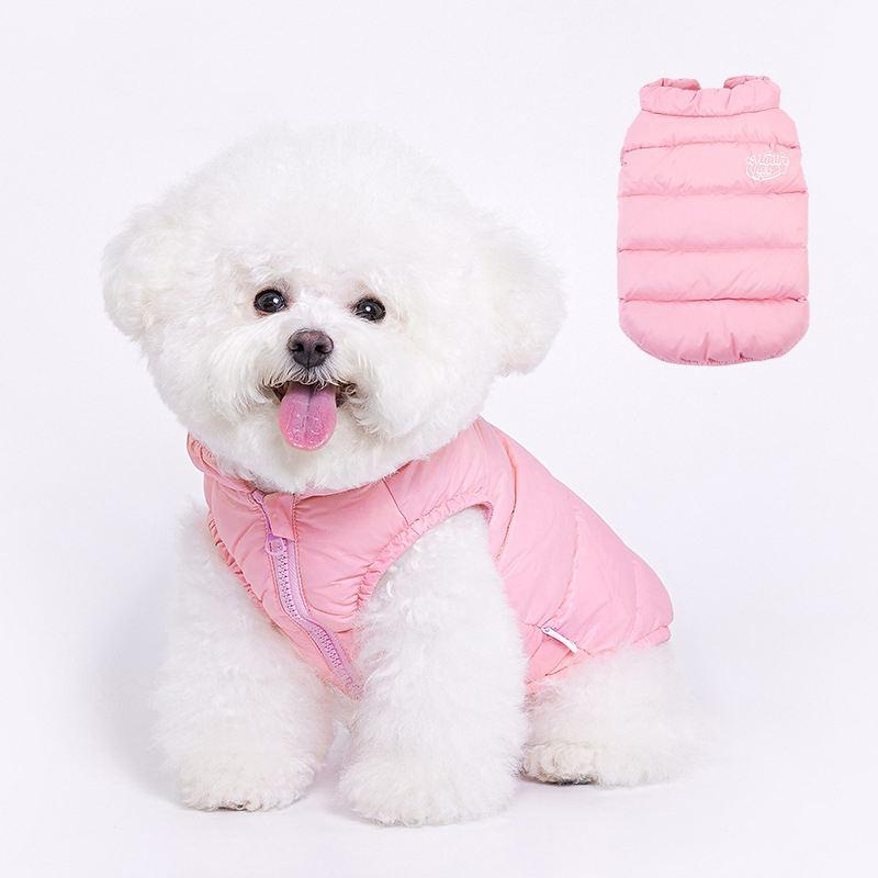 Casaco de inverno de penas para cães
