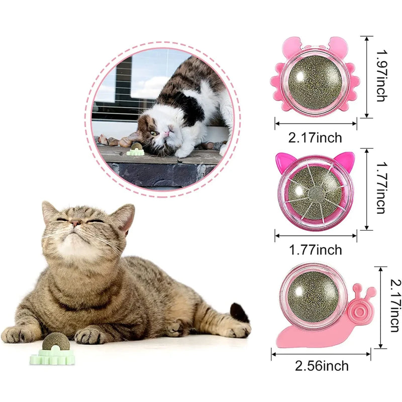 catnip wall ball toy for cats, view 11 - MRSLM