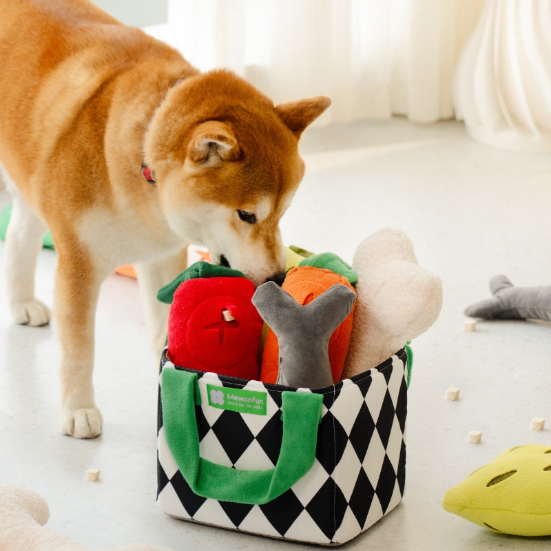 plush dog snuffle toy set, view 3 - MRSLM