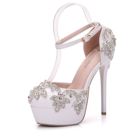 Rhinestone wedding shoes, view 11 - MRSLM