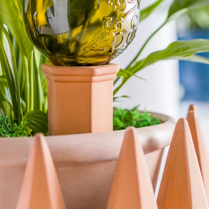 4-piece terracotta plant watering spikes, view 6 - MRSLM