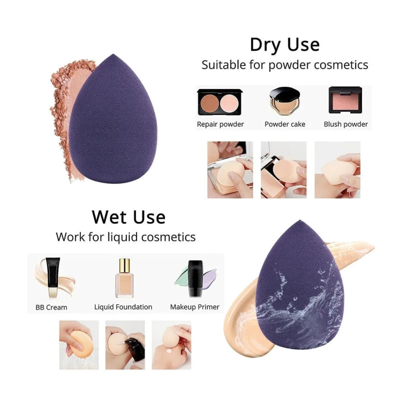 12pcs soft makeup sponge blender set, view 8 - MRSLM