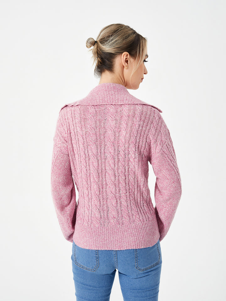 Women's Warm Casual Lapel Sweater