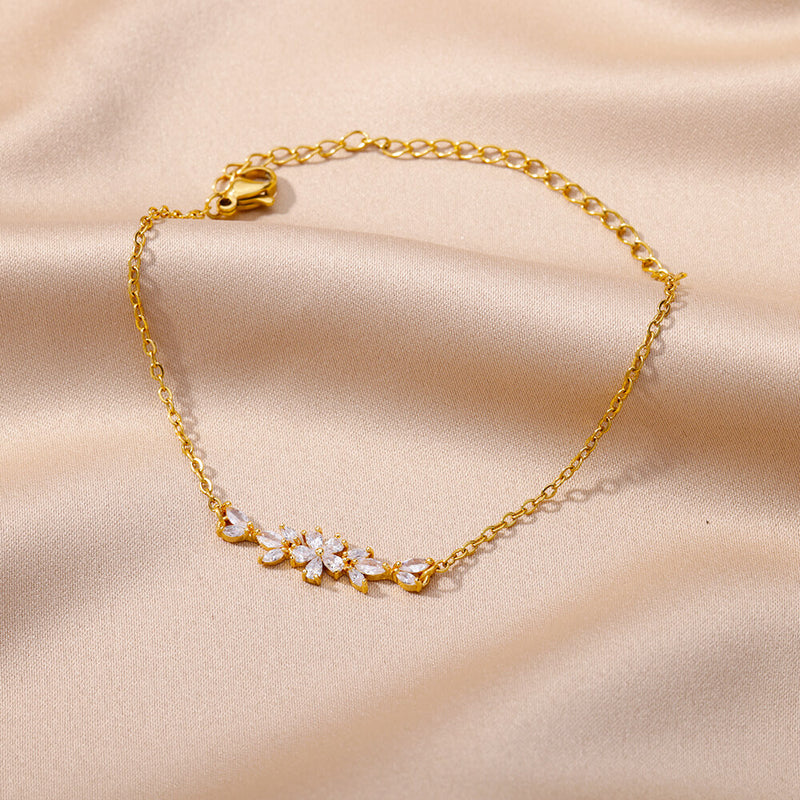 flower charm bracelet, view 4 - MRSLM