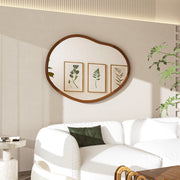 Mid century asymmetrical wall mirror, view 6 - MRSLM