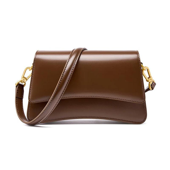 Genuine Leather Vintage Shoulder Bag for Women – High-Quality Underarm Handbag