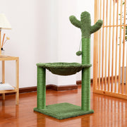 cactus cat scratching post with hammock, view 4 - MRSLM