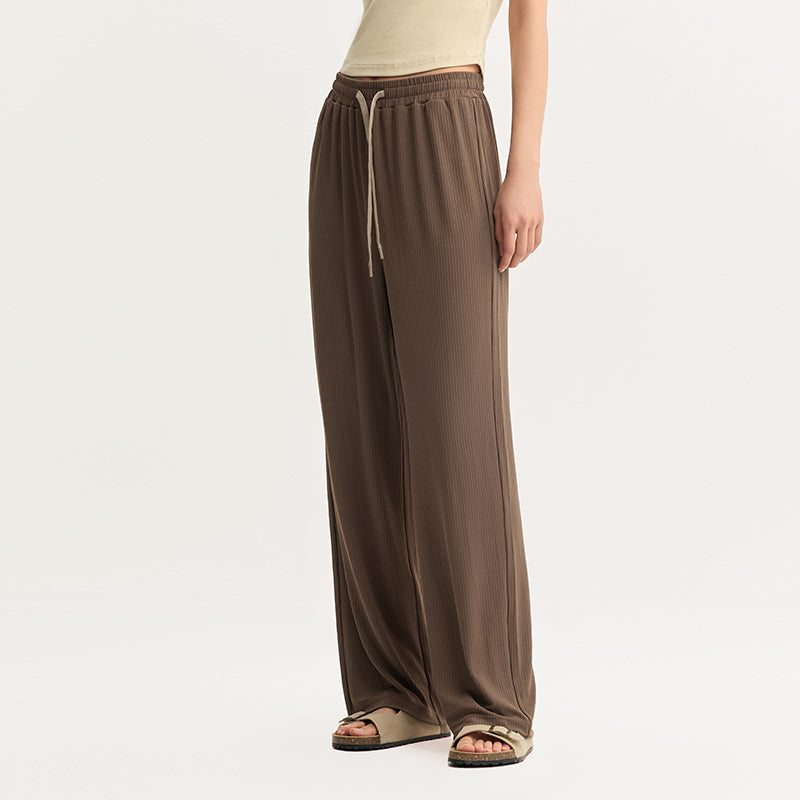 wide-leg drawstring trousers, view 9 - MRSLM