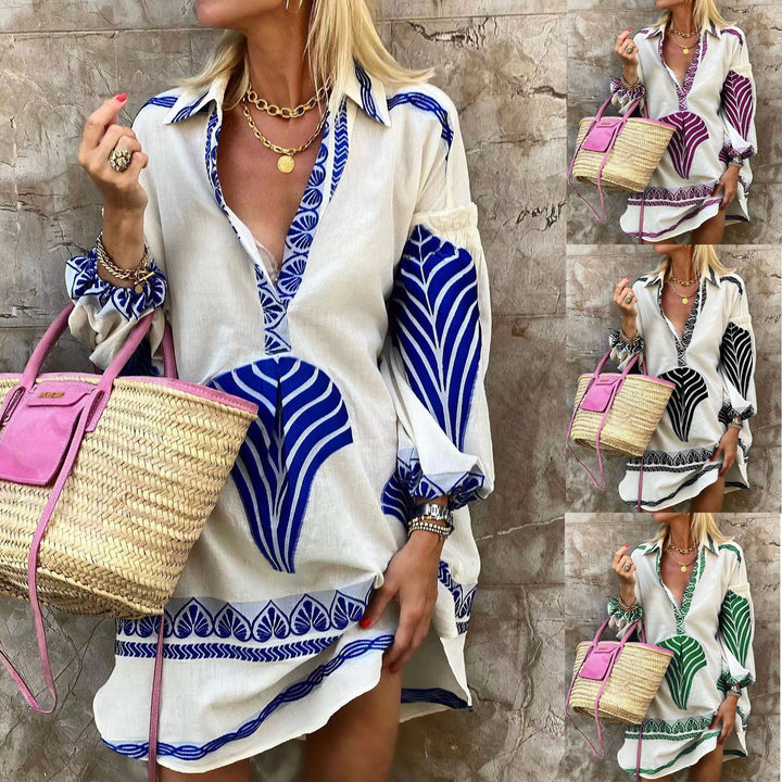 Spring And Summer Leisure Long Shirt